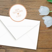 Envelope para convite de casamento branco liso eternitá