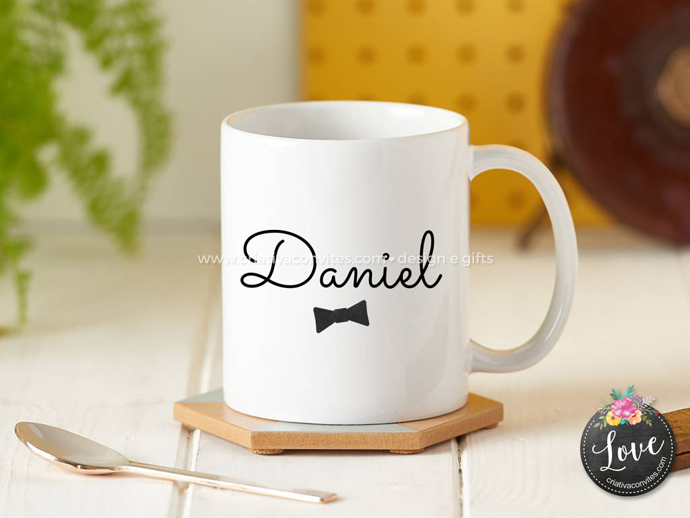 Caneca padrinho casamento Gravatinha