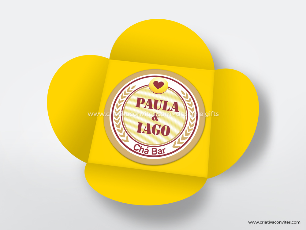 Convite Chá Bar tema cerveja Skol
