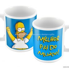 Caneca presente dia dos pais os simpsons Homer