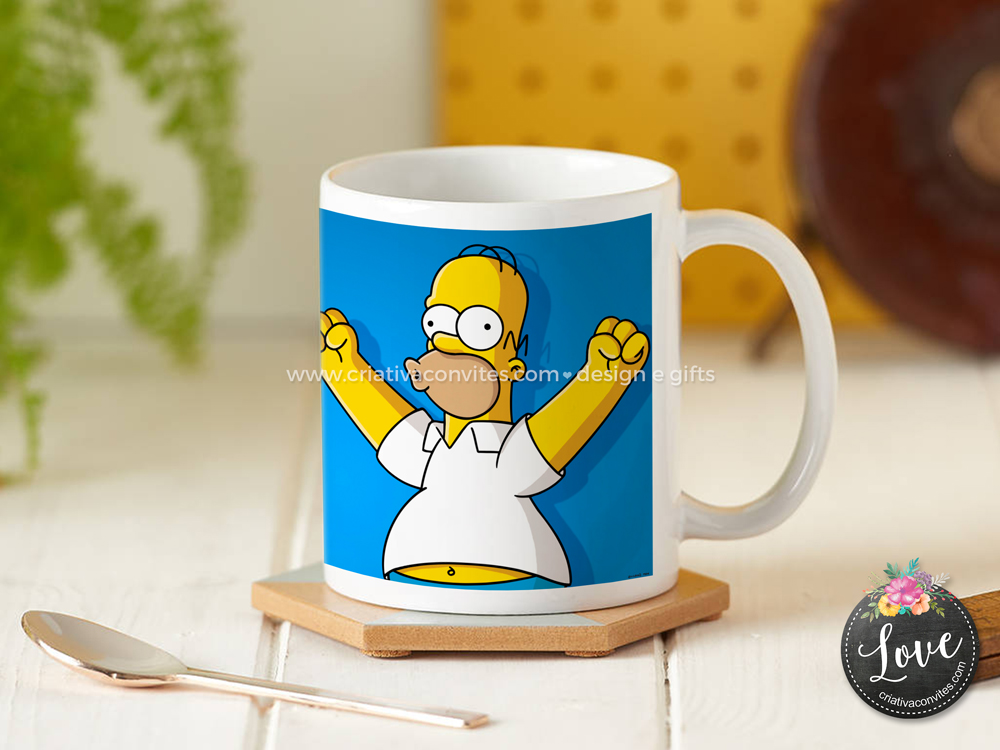 Caneca presente dia dos pais os simpsons Homer