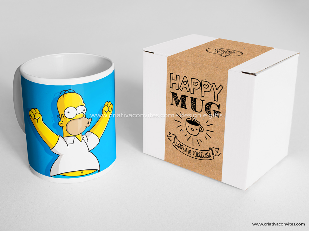 Caneca presente dia dos pais os simpsons Homer