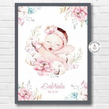 Ilustração Quadro Recém Nascida