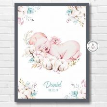 Ilustração Quadro Recém Nascido